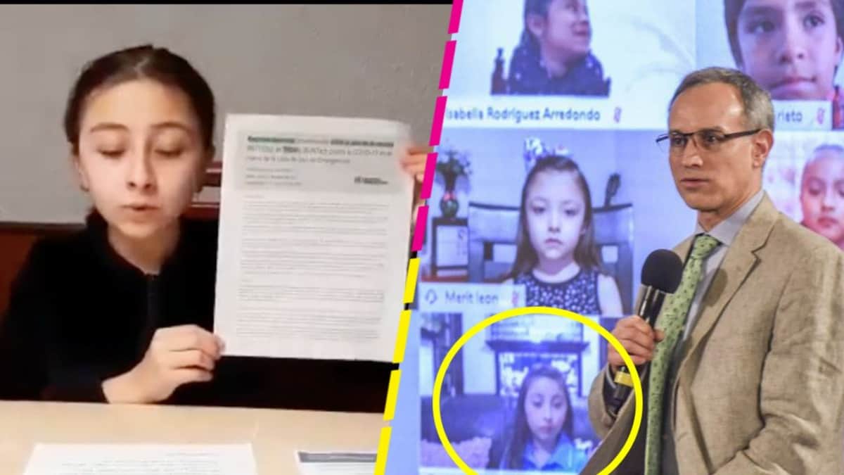 Niña que apareció en conferencia de López-Gatell exige ser vacunada por tiene diabetes