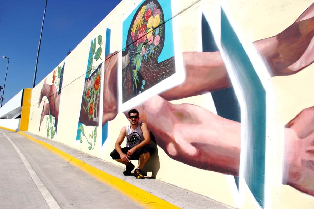 PLAYA DEL CARMEN: Conoce el arte de Juan Iesari, murales donde humano y naturaleza se entrañan