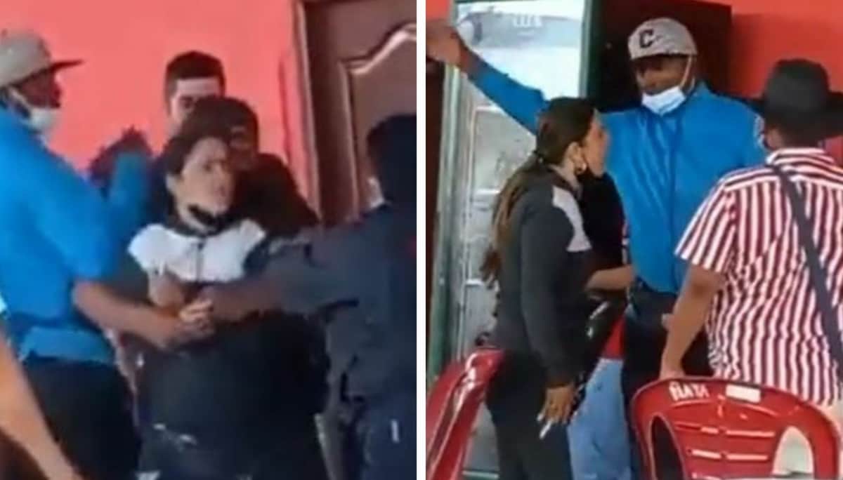 VIDEO VIRAL: Mujer persigue a su esposo, lo encuentra en un centro nocturno