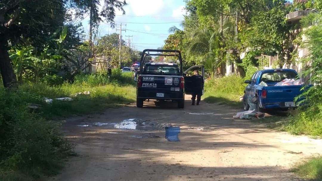 Hallan cuerpo maniatado en un área verde de Cancún