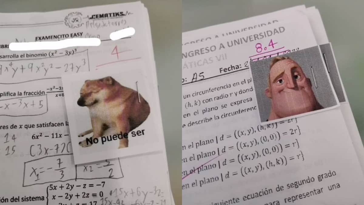 Desde el Cheems hasta Mr. Increíble: Profesor califica exámenes con memes y se vuelve viral