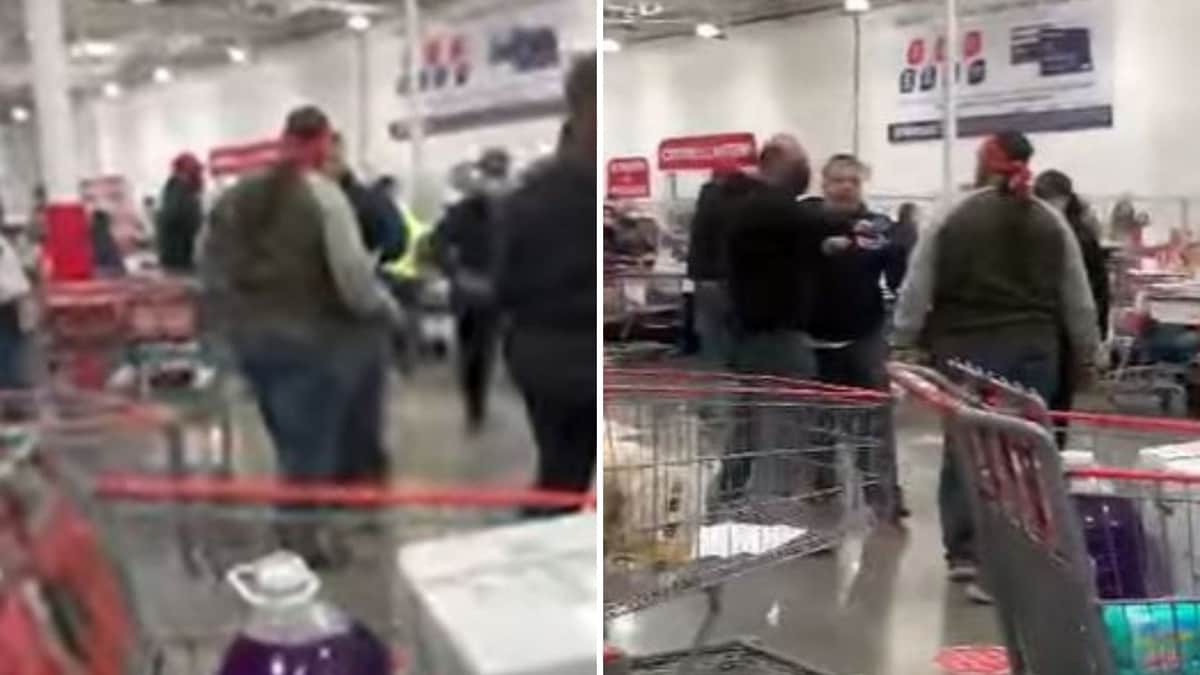 VIDEO: Clientes en Costco de Chihuahua se agarran a pelear en el área de cajas