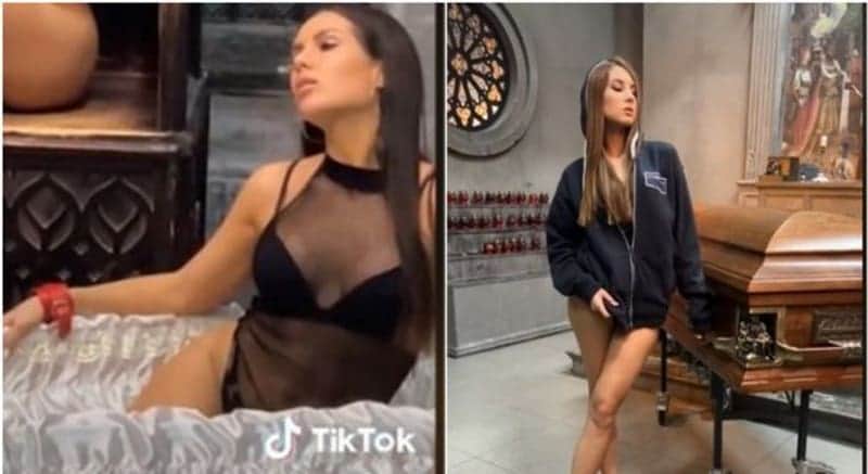 Funeraria rusa lanzó campaña publicitaria con modelos semidesnudas