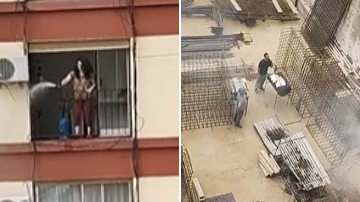 VIDEO: Mujer le apaga la carne asada a trabajadores con una hidrolavadora y se vuelve viral