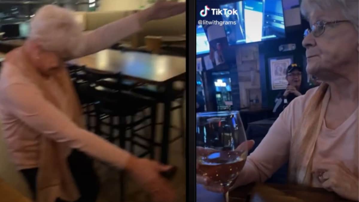 Video: Lleva a su abuelita a un bar, se divierten y bailan hasta el cansancio