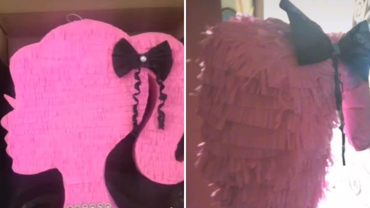 VIDEO: Pide una piñata de Barbie para el cumpleaños de su sobrina, le llega otra cosa