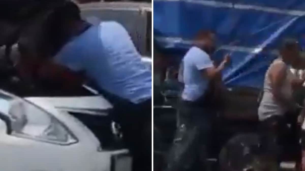 Captan a tianguistas robando un taxi en Iztapalapa, se llevaron hasta el estéreo