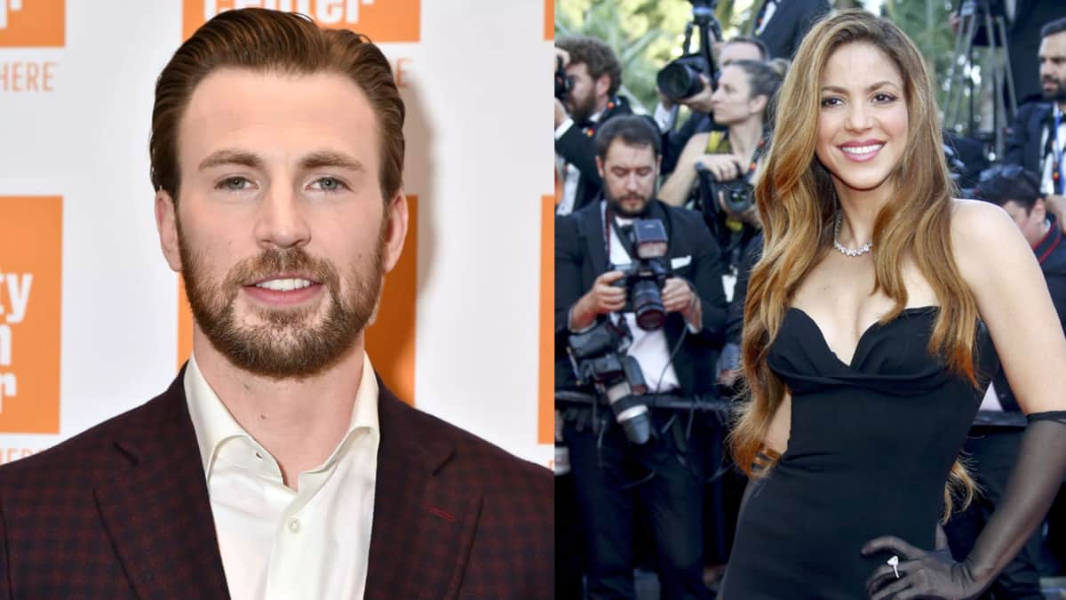 Chris Evans le da "follow" a Shakira y reaccionan las redes