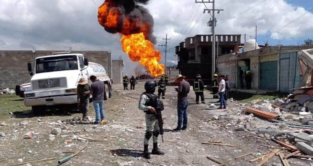 Video: Explota una toma de gas clandestina en Amozoc, Puebla