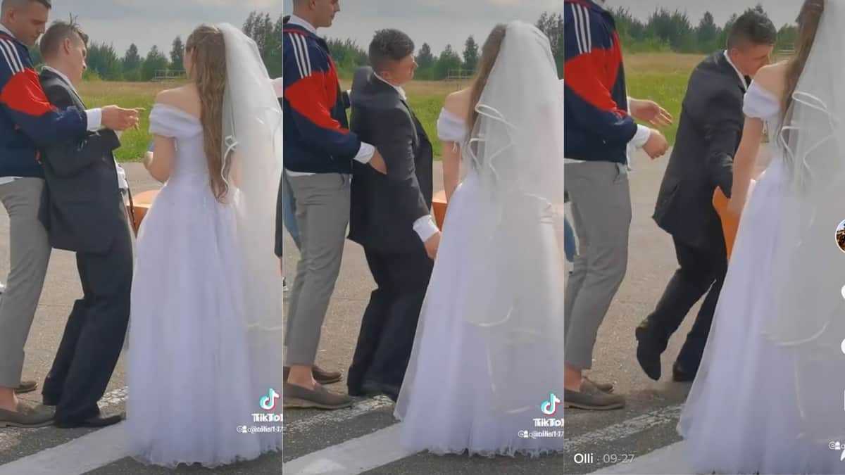 VIDEO: Llega ebrio a su boda y sus amigos les colocan el anillo a la novia