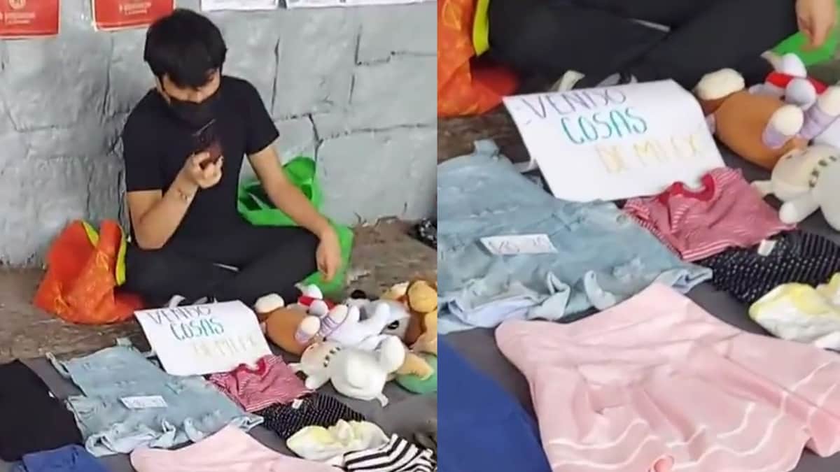VIDEO: Joven vende 'cosas' de su exnovia en un tianguis de la UNAM