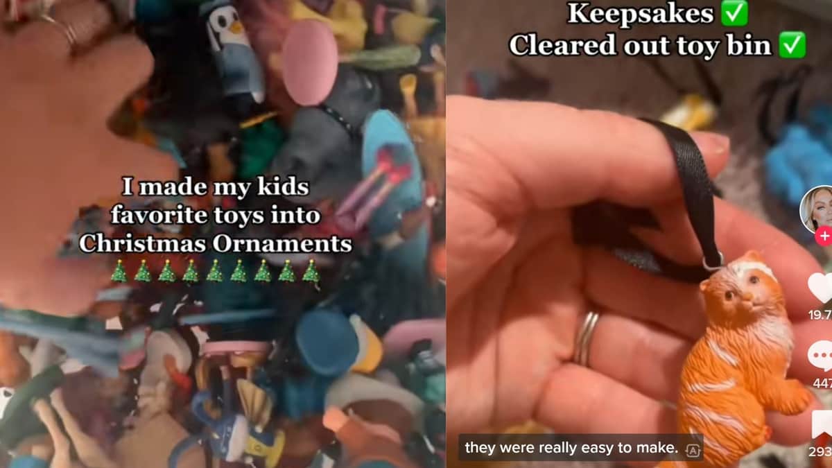 VIDEO: Mamá transforma juguetes de su hijo en adornos de Navidad y se hace viral