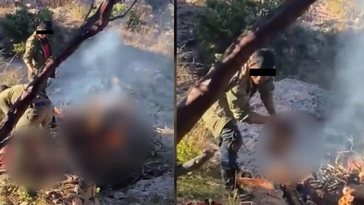 Supuestos integrantes del CJNG son captados quemando cuerpos desmembrados en Zacatecas
