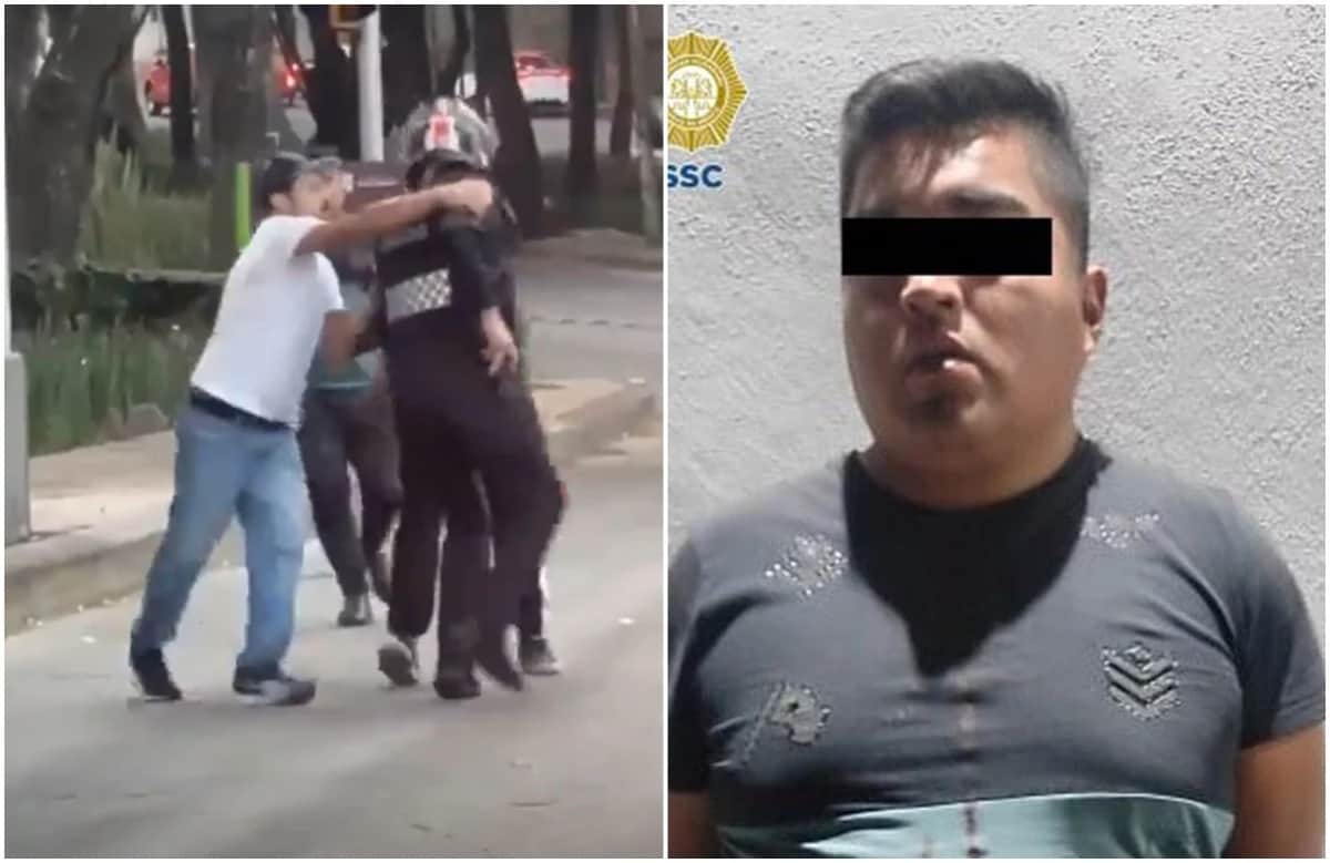 Presuntos ladrones someten a golpes a policía, huyen y los capturan en Tlalpan: VIDEOS