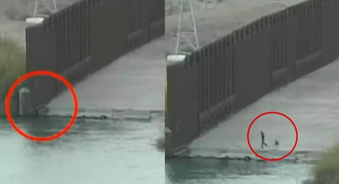 VIDEO: Captan a coyote abandonando a un bebé guatemalteco en frontera con EEUU