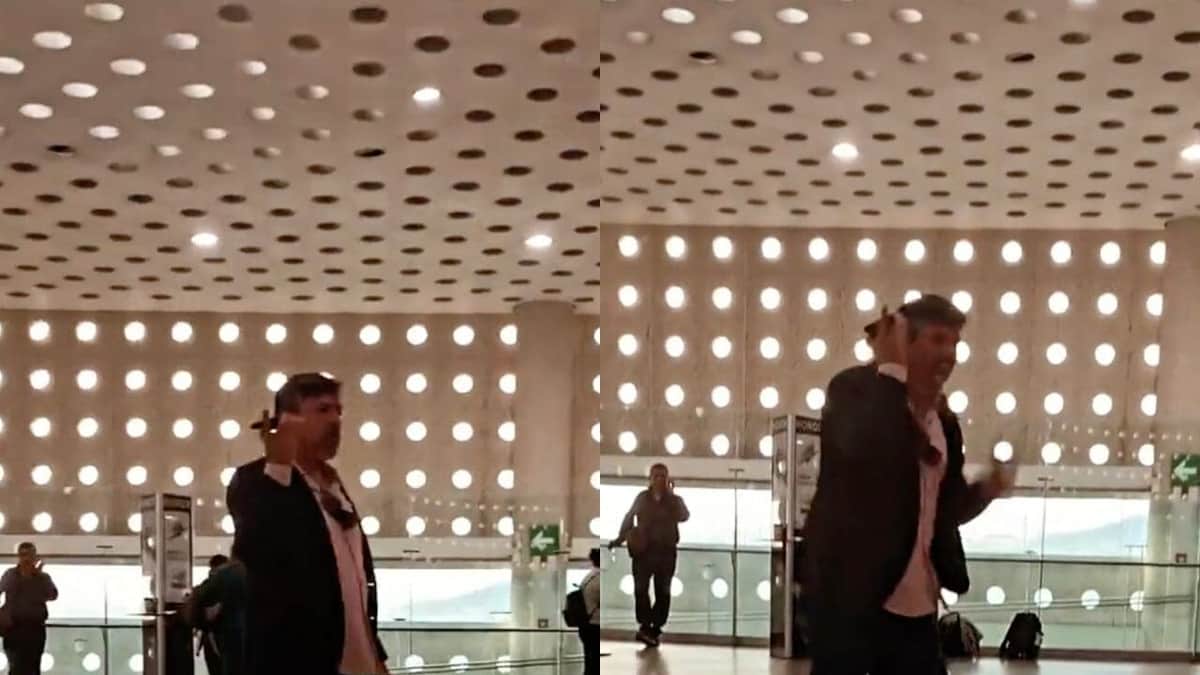 VIDEO: Hombre pierde su pasaporte en el AICM y arma escándalo insultando a la 4T