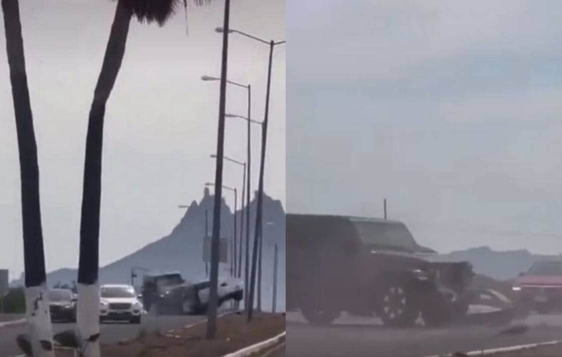 VIDEO: Conductor pierde la vida tras circular en sentido contrario y chocar con camioneta en Sonora