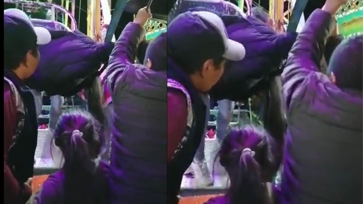 VIDEO: Joven queda atrapada del cabello en rueda de la fortuna en Chiapas