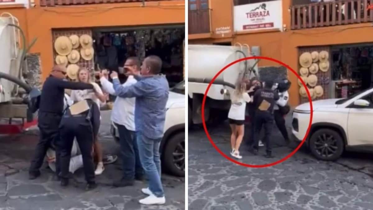 VIDEO: Denuncian violencia policial en Tepoztlán, Morelos tras captar a oficiales sometiendo a un turista