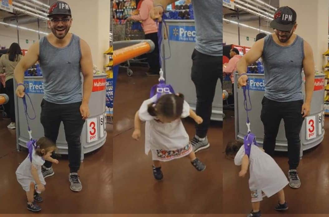 VIDEO: Papá se hace viral por hacer que su bebé ‘imite’ a un volador de Papantla