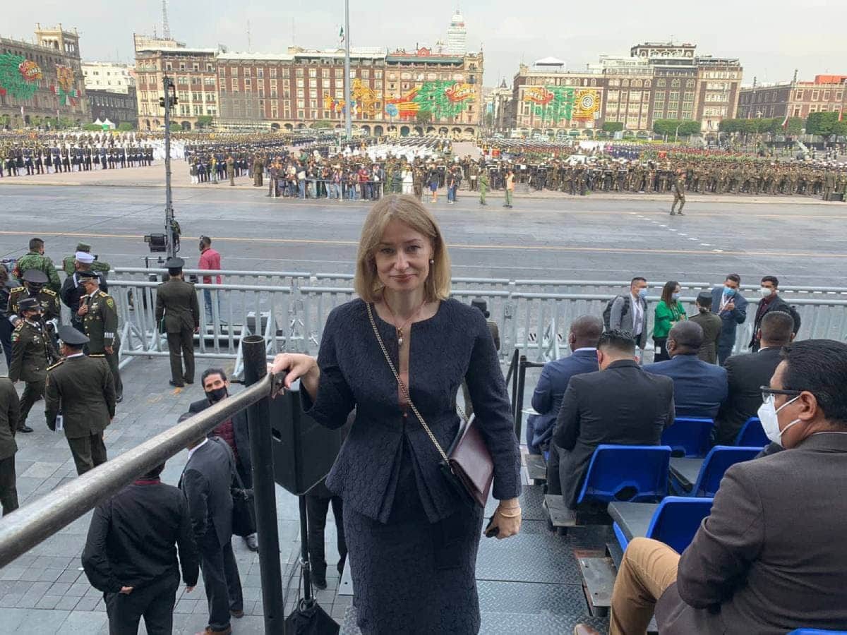 Embajadora de Ucrania en México critica participación rusa en el Desfile Militar