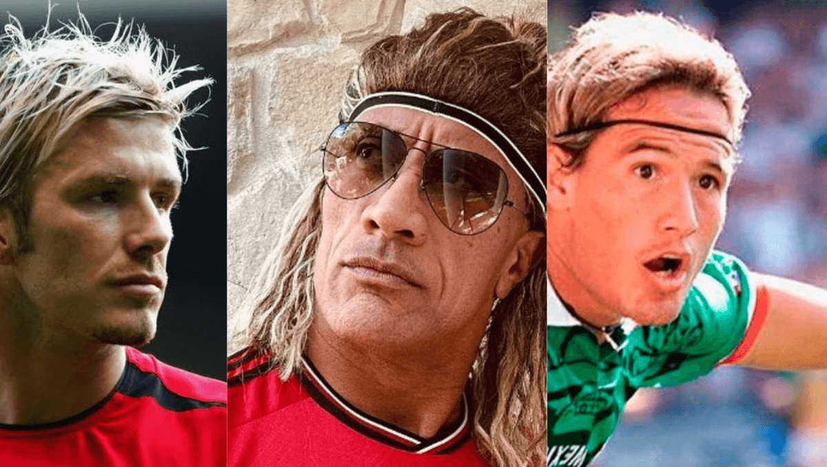 "The Rock" se disfraza de David Beckham, pero dicen que se parece más al "Matador" Hernández