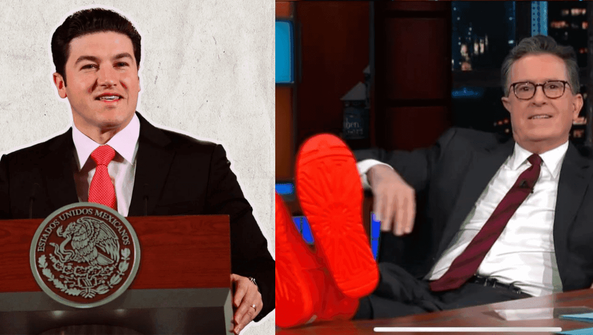 Samuel García celebra la inclusión de los tenis "fosfo fosfo" en el programa de Stephen Colbert