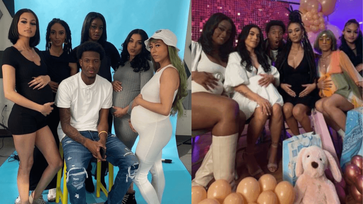 Hombre embarazó a cinco mujeres al mismo tiempo y celebró un solo baby shower con todas