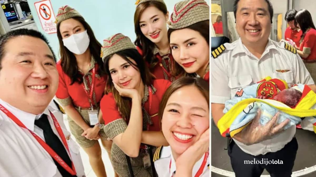 Piloto de avión abandonó la cabina para ayudar a dar a luz a un bebé en pleno vuelo