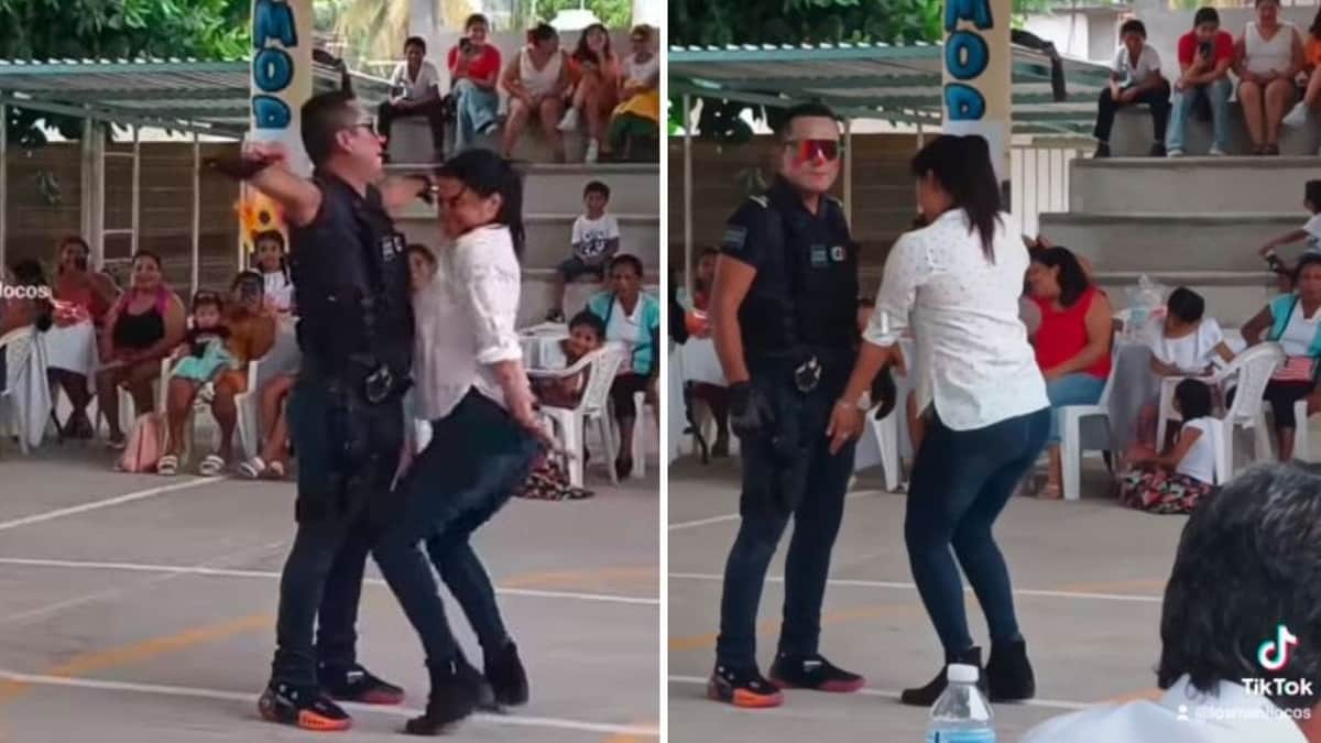 VIDEO: Mujer toca de forma indebida a un stripper en pleno festejo del Día de las Madres