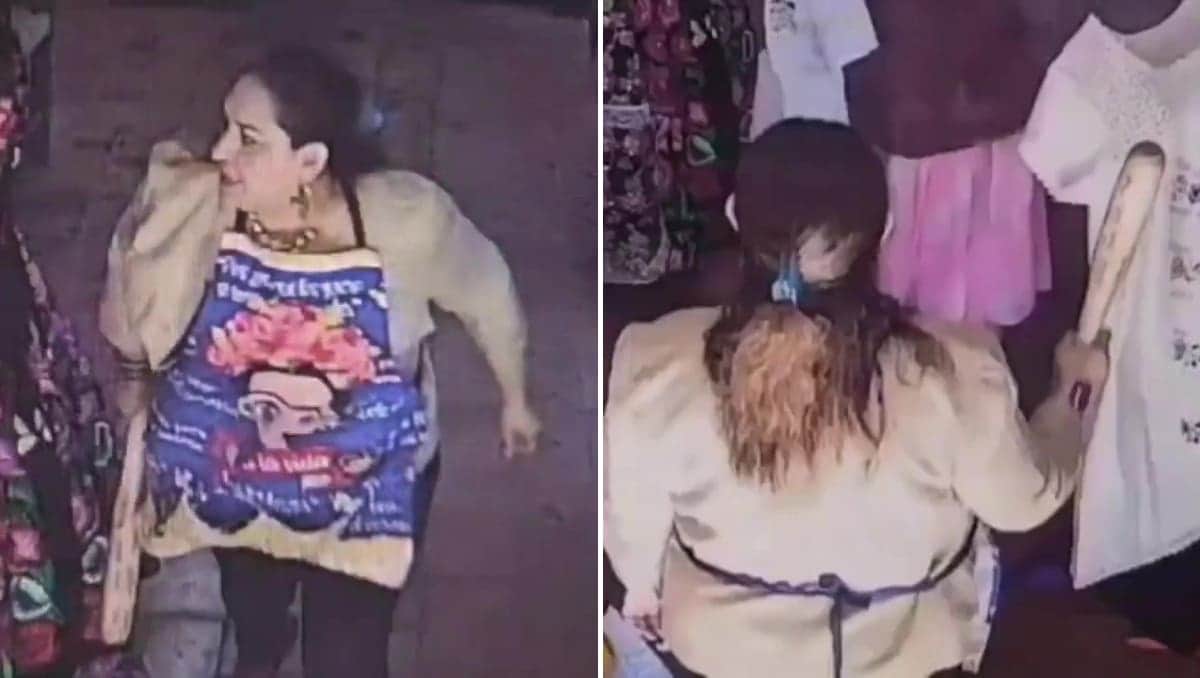VIDEO: Mujer golpea con un bate a adulta mayor en Michoacán