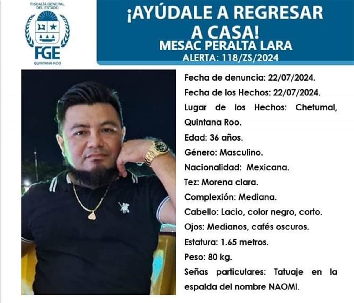 Levantan a otro taxista en Chetumal; ya son 120 los desaparecidos en el sur de Quintana Roo, en el año