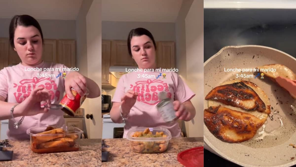 Mujer le prepara lonche de "tóxicas" a su marido; le pone comida procesada