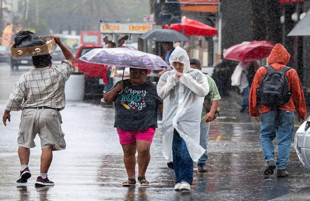 Pronostican lluvias de fuertes a intensas en 27 estados del país