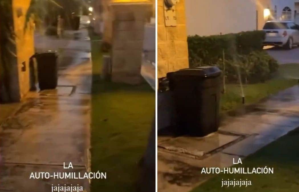 VIDEO: Mujer se sorprende al ver que "solo llovía de un lado" y en realidad se trataba de un aspersor