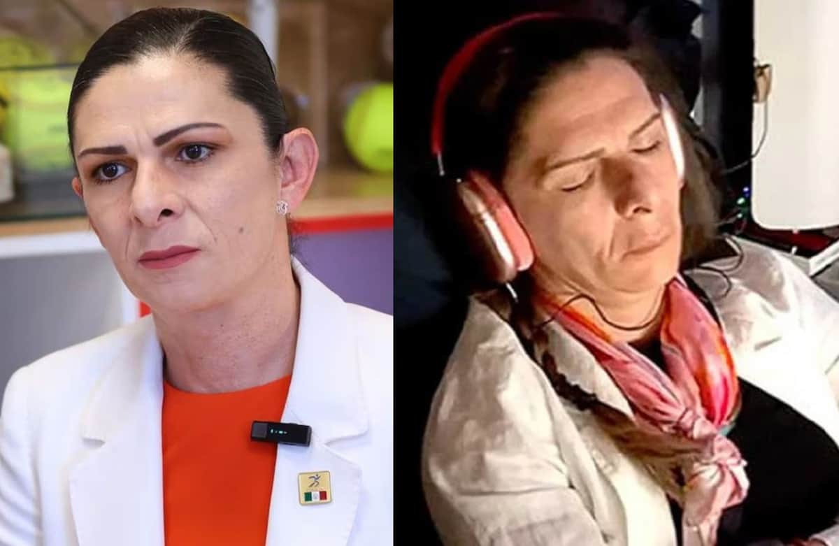 Video: Captan a Ana Gabriela Guevara en vuelo de 160 mil pesos tras París 2024