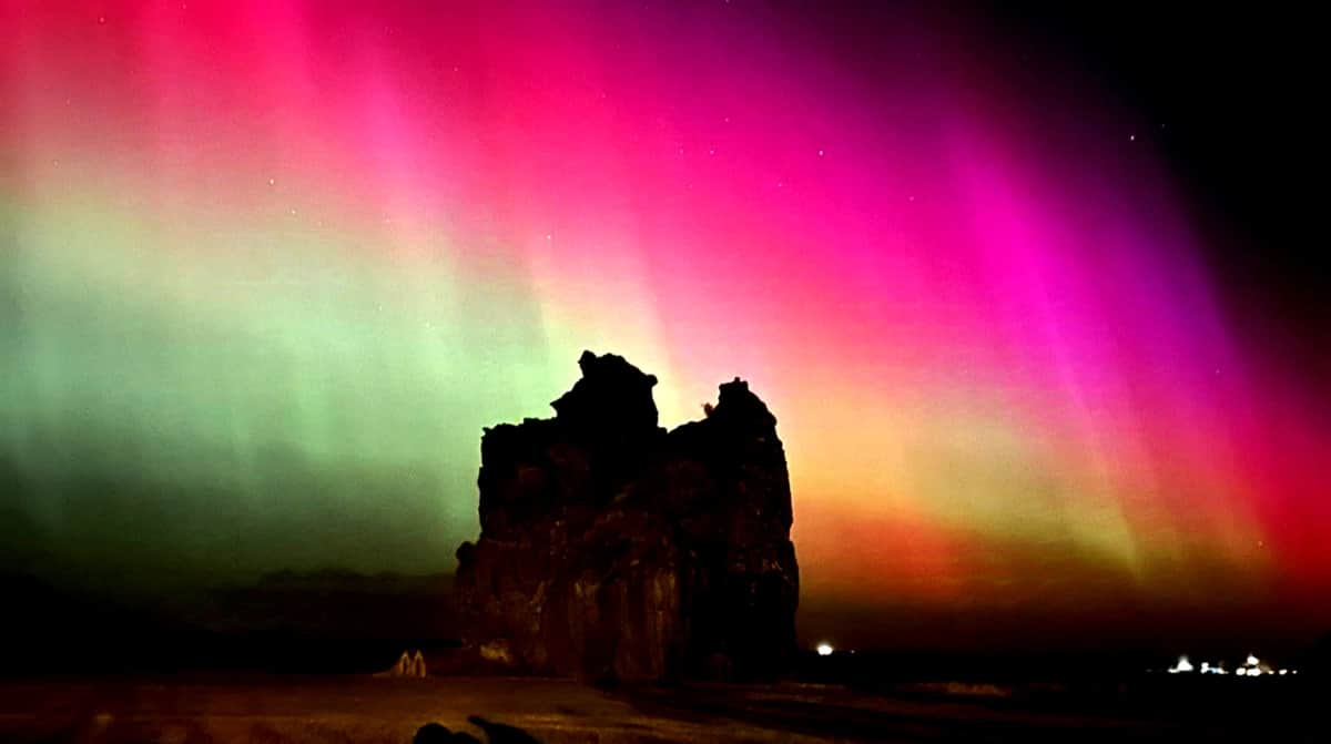 Auroras boreales serán visibles en la frontera de Tamaulipas