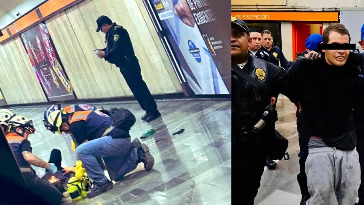 Video: Sujeto apuñala a varios usuarios del metro Tacubaya en la CDMX; ya fue detenido