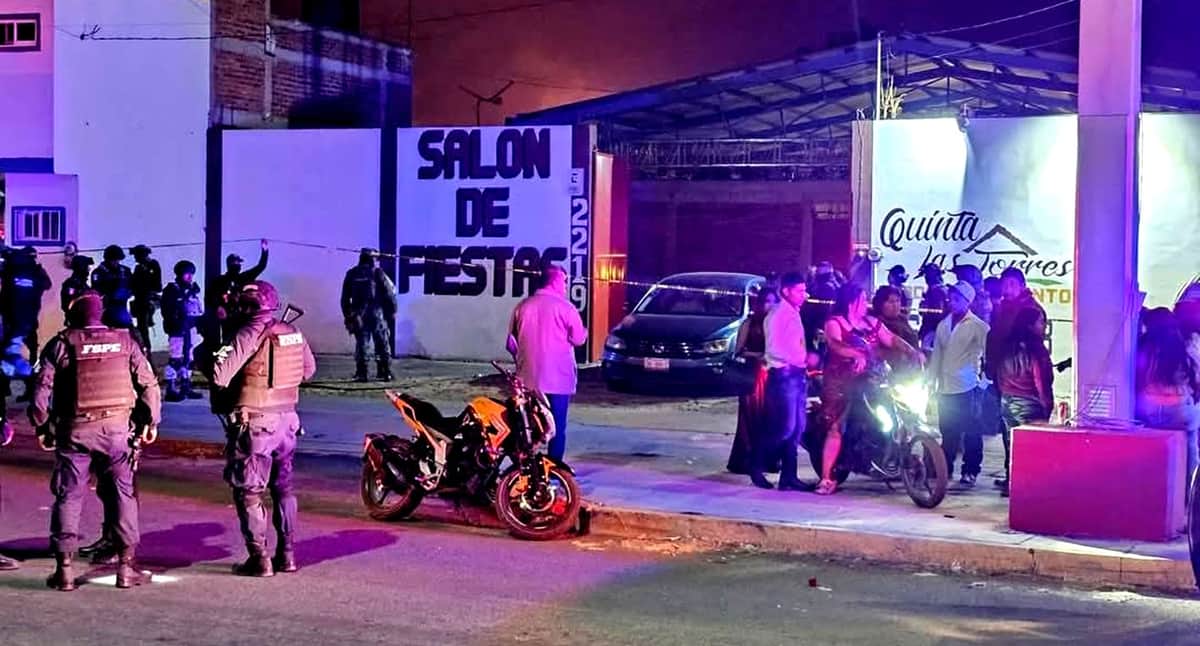 Deja balacera en boda dos muertos y 12 heridos en Salamanca, Guanajuato