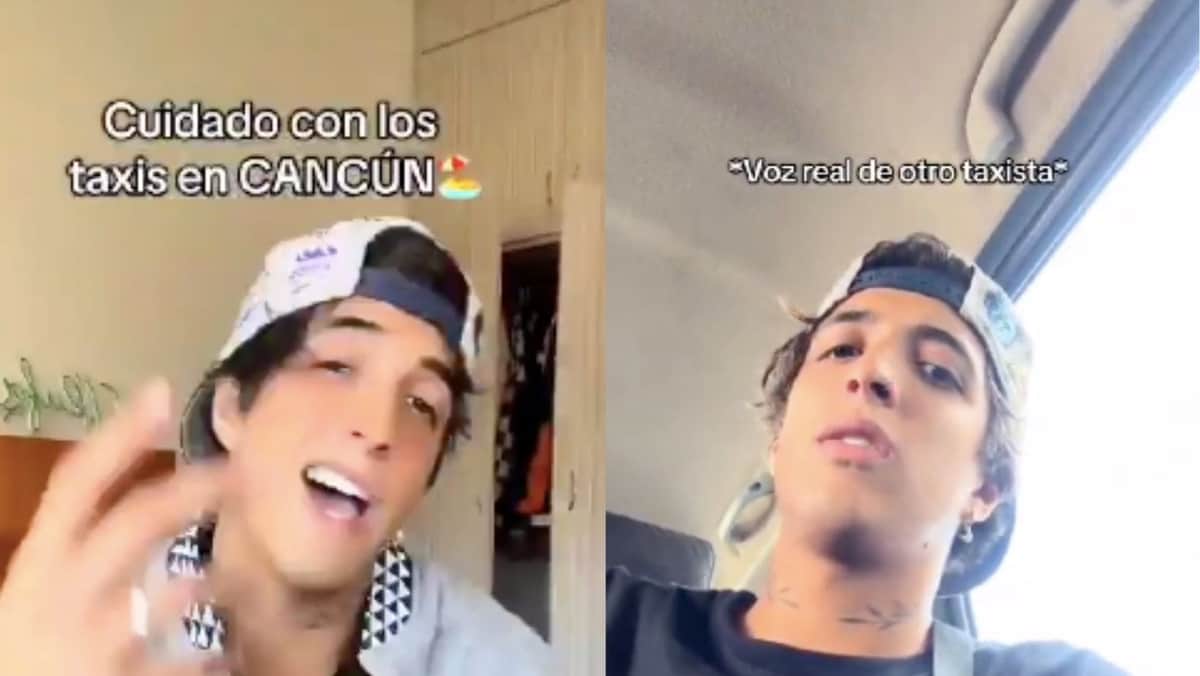 Tiktoker denuncia a taxista de Cancún por cobrarle tres mil pesos por trayecto de 15 minutos
