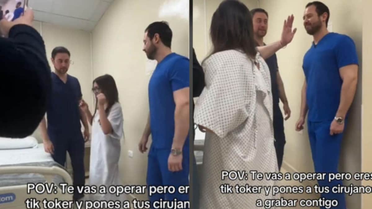 Mujer pone a sus cirujanos a grabar un Tiktok antes de hacerse la liposucción
