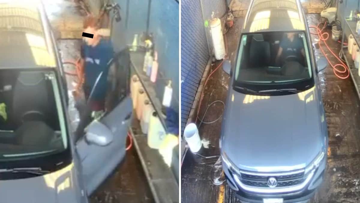 Video: Lavacoches se roba camioneta de medio millón de pesos en Puebla; era su primer día de trabajo