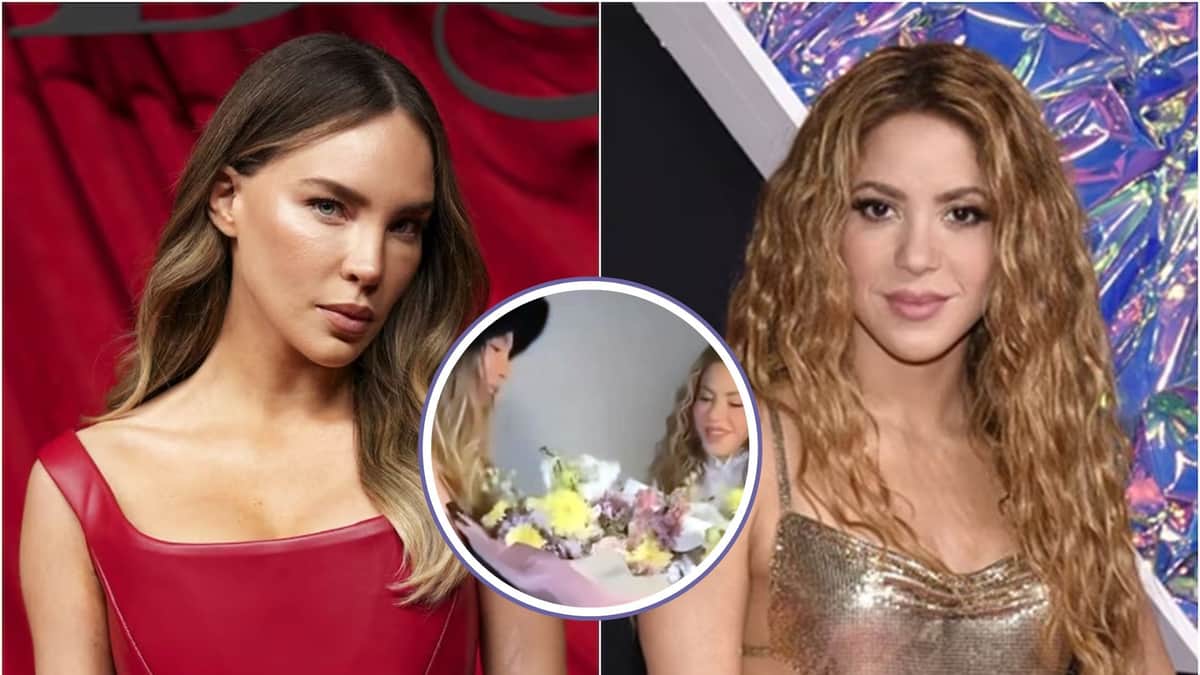 Video: Belinda le lleva enorme ramo de flores a Shakira durante su último concierto en la CDMX