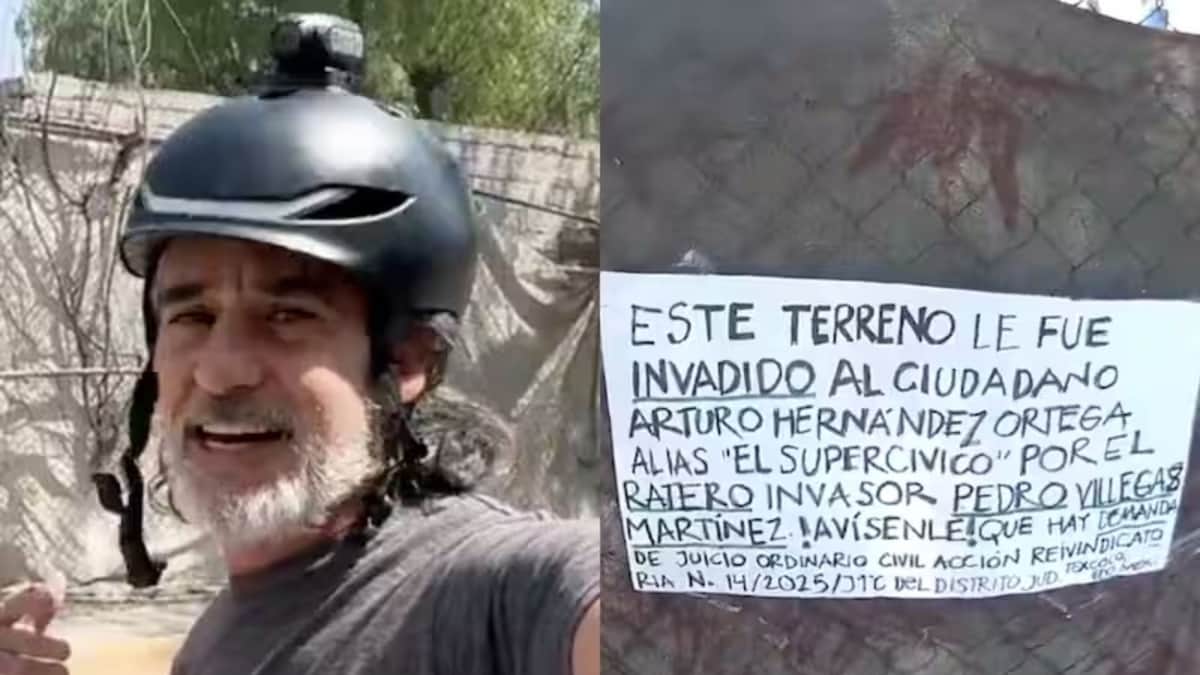 Arturo Hernández, de "Los Supercívicos" denuncia invasión de terreno que le regaló su mamá en Edomex