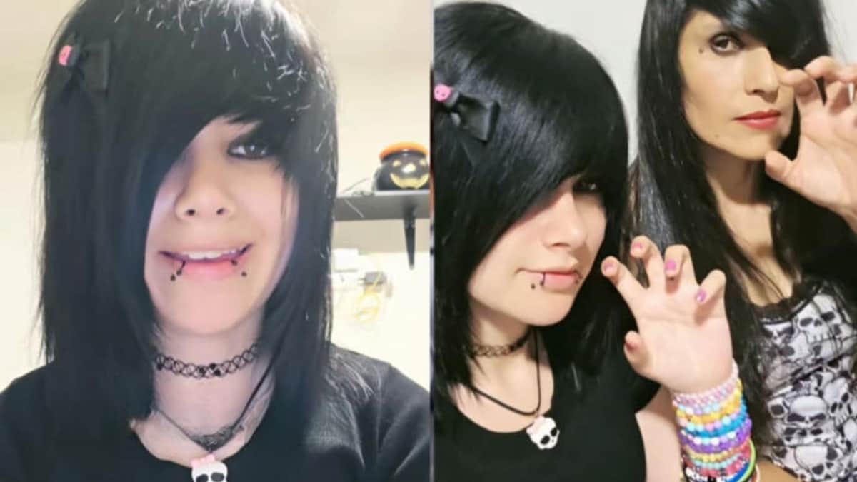 Video: Joven transforma a su mamá en emo y muestra el proceso completo