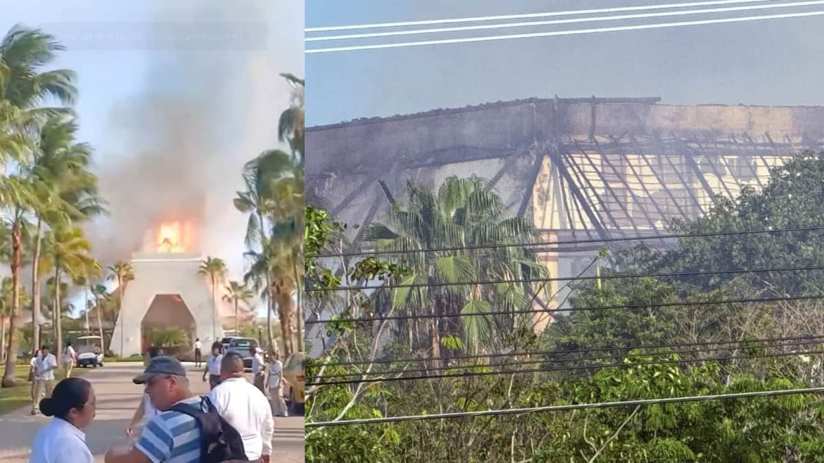 Video: Se incendian palapas en hotel Bahía Príncipe de Tulum