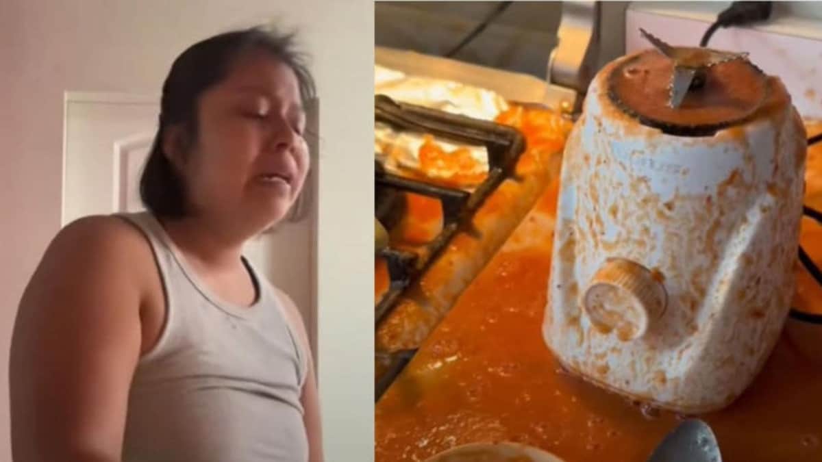 Video: Mujer revela que ya no quiere ser ama de casa tras tener un percance en la cocina