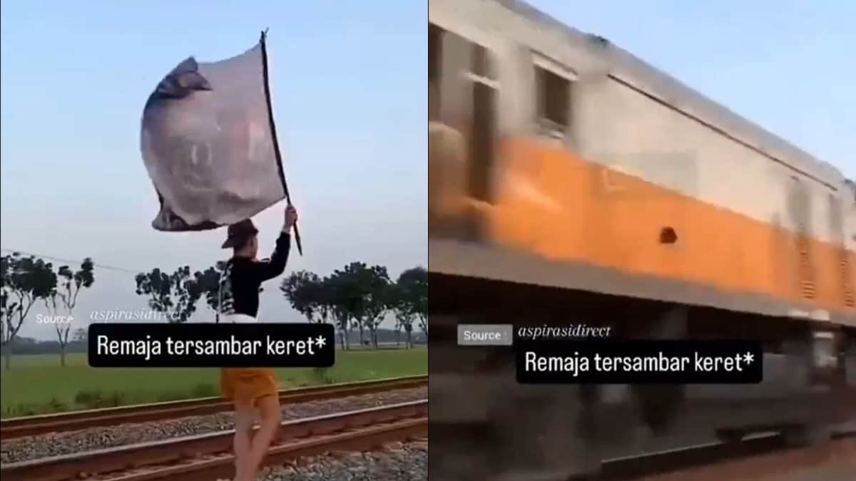 Video: Influencer pierde la vida tras ser impactado por un tren en Indonesia