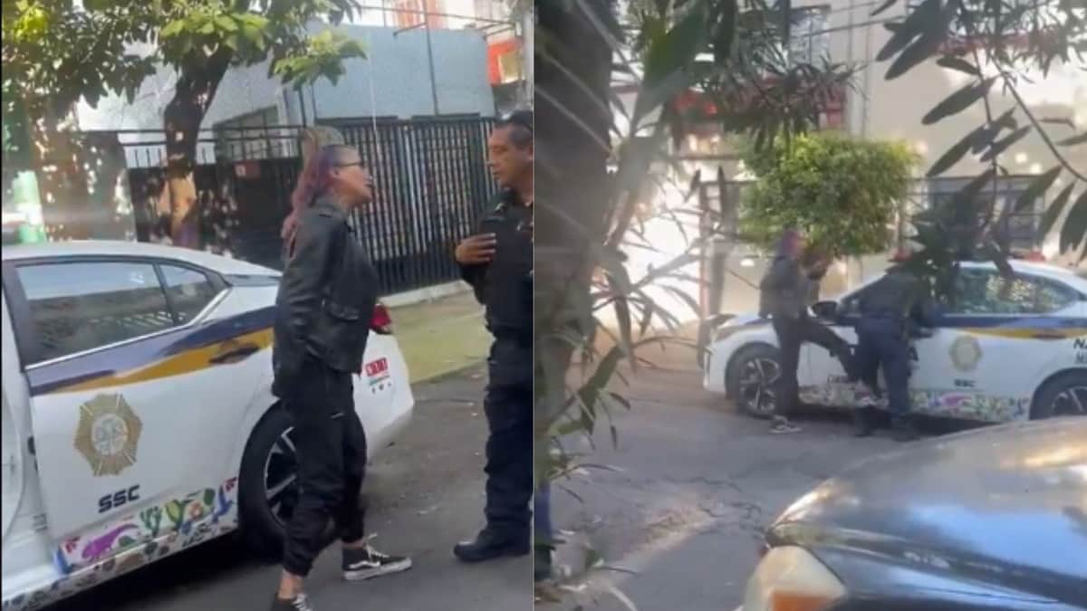 Video: Mujer insulta y patea a policía de la CDMX; su expareja pidió el apoyo porque se puso violenta