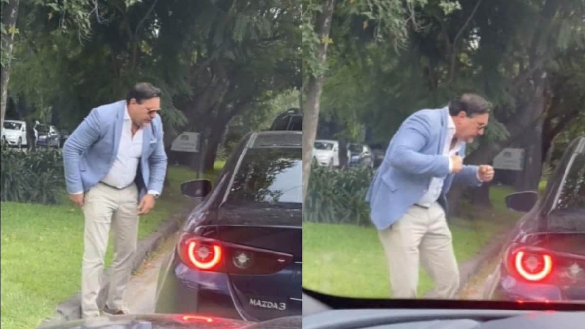 Video: Surge "Lord Bájate"; hombre reta a golpes a conductor en Lomas de Chapultepec en la CDMX